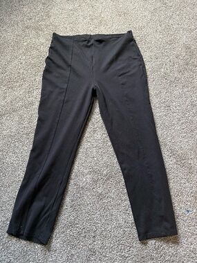 Black Pull-On Halara Work Pants